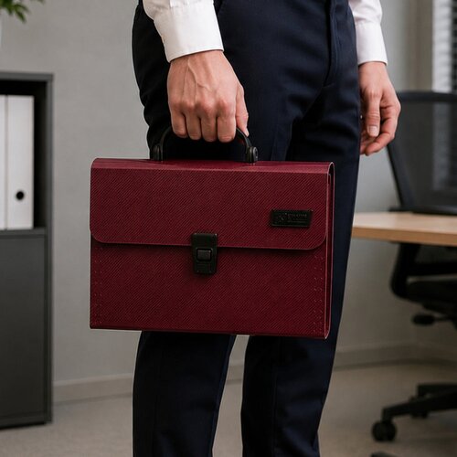  Folder Folder Document Organizer Holder 13 Compartments Burgundy A4 Slike