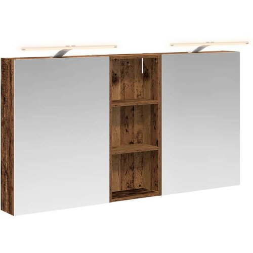  Komplet omaric za kopalnico s polico 3 pcs 130 x 14,5 x 70 cm, (5000246363) Cene