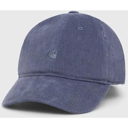 Carhartt WIP Samtana kapa sa šiltom Harlem Cap bez uzorka, I028955.1XGXX