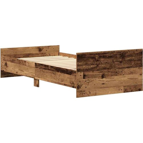  Okvir kreveta bez madraca staro drvo 75x190 cm Slike