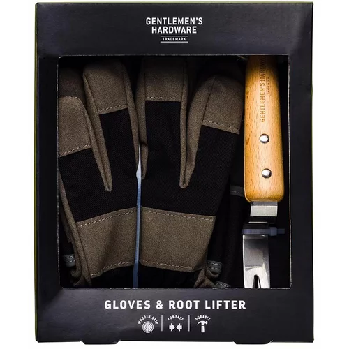 Gentlemen's Hardware Vrtlarski set Leather Gloves & Root Lifter 2-pack