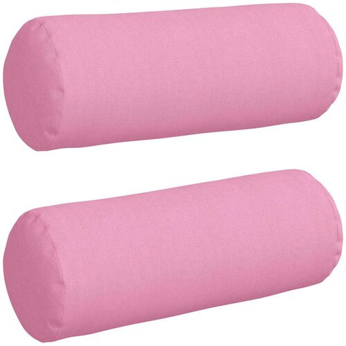 VidaXL valjkasti jastučići 2 pcs ružičasta &amp;Oslash; 25 x 70 cm tkanina Slike