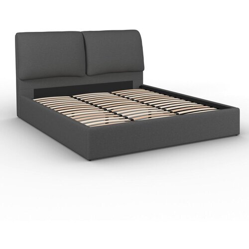 Bessagi Home Oblazinjena Postelja Perla, Temno Siva, 180x200 Slike