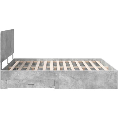  Okvir za krevet s uzglavljem Betonski sivi 180 x 200 cm Slike