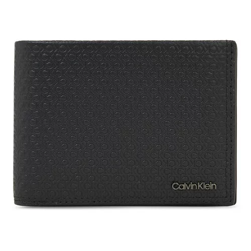 Calvin Klein Moška denarnica Minimalism Trifold 10Cc W/Coin K50K510902 Črna