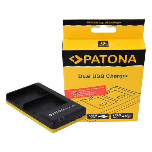 Patona dvostruki brzi punjač f. Canon LP-E6, LPE6 uklj. USB-C kabel Cijene