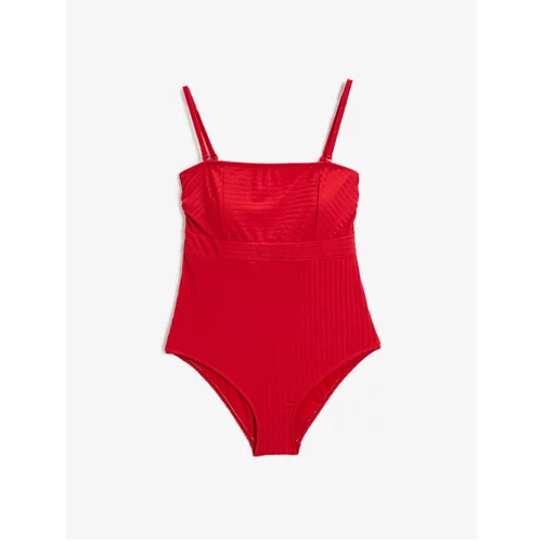 Koton Swimsuit - Red - Plain