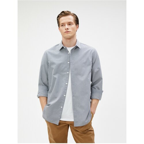 Koton shirt - blue - slim fit Slike