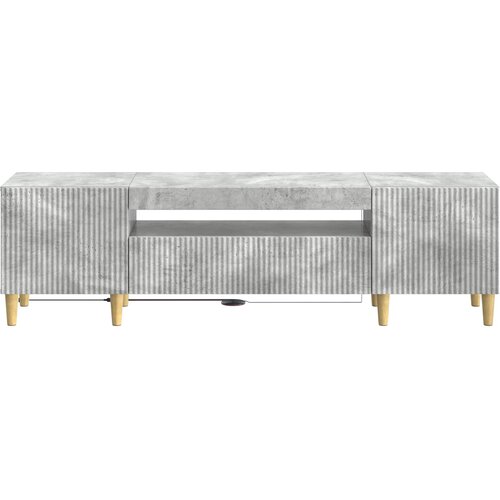  LED TV kabinet Betonska siva Konstruirano drvo Slike