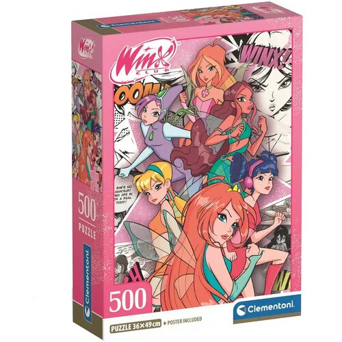 Clementoni Winx klub vile – 500-delni sestavljanka - Cene