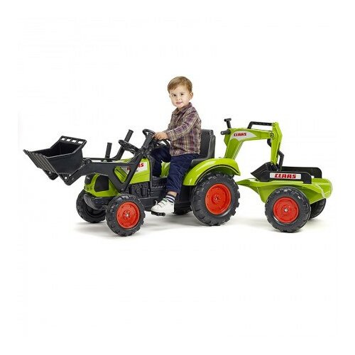 Falk Toys falk traktor claas sa prednjom i zadnjom kašikom i prikolicom 2070y Cene