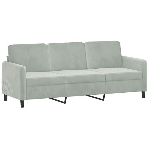 vidaXL Trosed svetlo siv 180 cm žamet, (20910651) Cene
