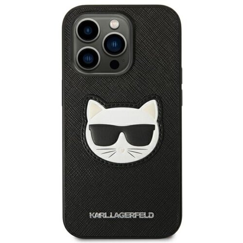Karl Lagerfeld KLHCP14LSAPCHK za iphone 14 pro črna za&amp;scaron;čita - choupette head Slike