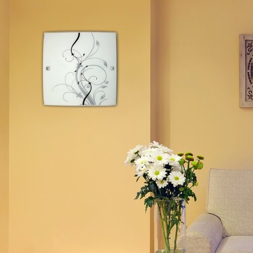 Rabalux elina plafonjera 300x300 E27 60W crna/bela Slike