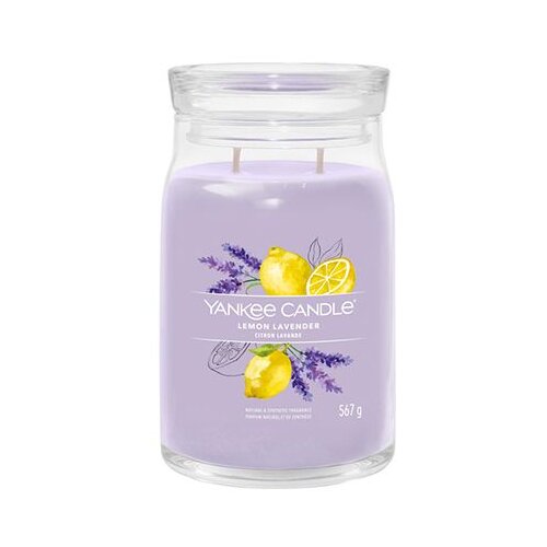 Yankee Candle Lemon Lavender mirisna svijeća Signature 567 g Slike
