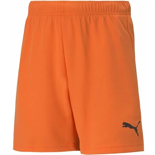 Puma TEAMRISE SHORT JR Junior kratke hlače, narančasta, veličina