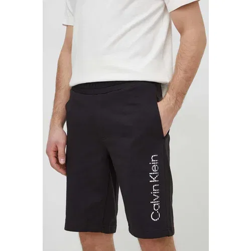 Calvin Klein Pamučne kratke hlače boja: crna