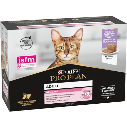 Purina PRO PLAN Cat Delicate - Mousse puretina (36 x 85 g)