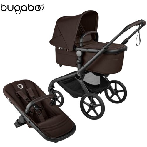 BUGABOO otro&scaron;ki voziček 2v1 fox&trade; 5 renew complete black/cocoa brown Cene