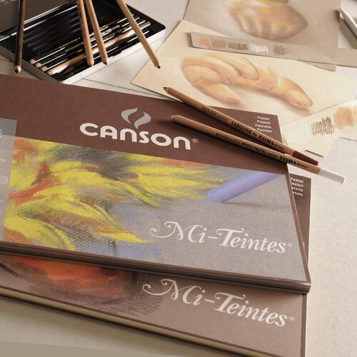 Canson Skicirka Mi-Teintes 24x32 cm, 160 g sivi toni, 20 listna, (21839357) Slike