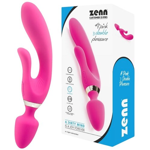 Zenn Vibrator A Pink 3 Double Pleasure Pink Slike