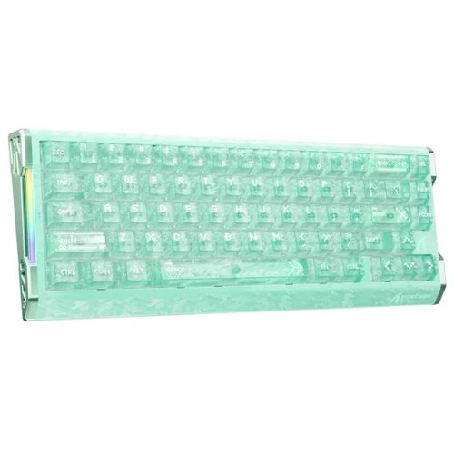 Attack Shark Bežična gaming tastatura R68HE Magnetic Switches/RT/Snap Tap/DKS/MT/TGL/Lake Green Slike