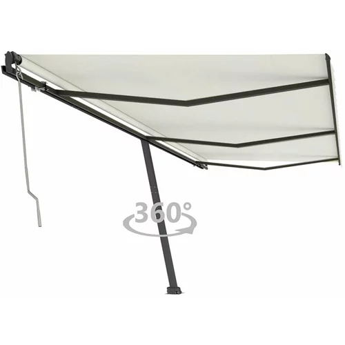  Prostostoječa avtomatska tenda 600x350 cm krem, (20729048)