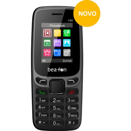 BEA-FON C80 telefon na tipke - črn Cene