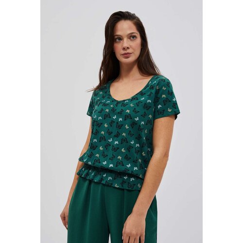 Marisse Women's T-Shirt L-Ts-4054 Palm Leaf Cene