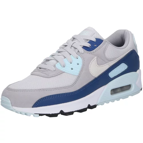 Nike Sportswear Niske tenisice 'AIR MAX 90' plava / svijetloplava / srebrno siva / prljavo bijela