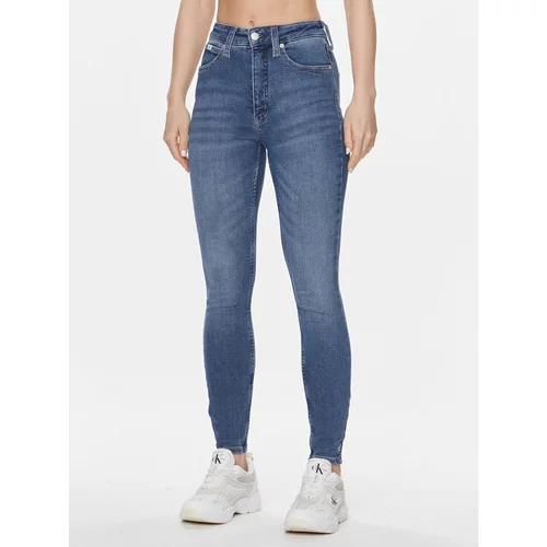 Calvin Klein Jeans Jeans hlače J20J222144 Modra Super Skinny Fit