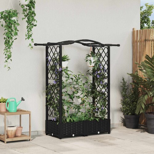  Povi&scaron;eni krevet s mrežom i krovom Crna 124 x 40 x 125 cm PP Cijene