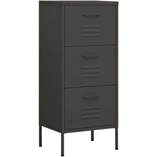 VidaXL Omara za shranjevanje antracitna 42,5x35x101,5 cm jeklo Slike
