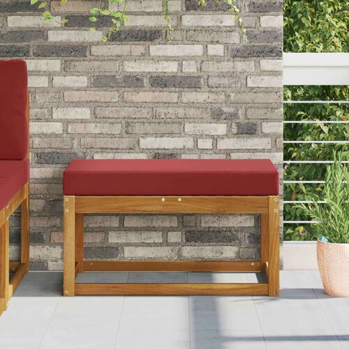  Jastučić za sjedenje na otvorenom boja crnog vina - boja crnog vina 80 x 40 cm Cijene