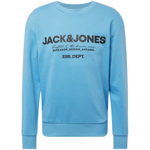 Jack & Jones Majica 'GALE' svetlo modra / črna
