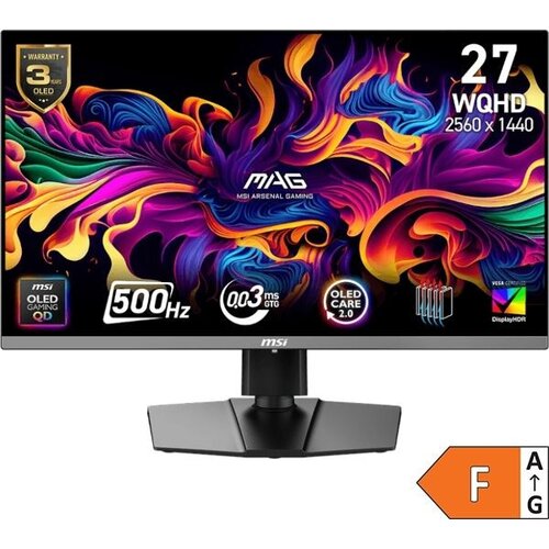 MSI Monitor 27 MAG 272QP QD-OLED X50 500HZ Slike