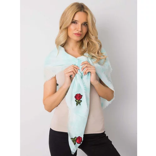 Fashion Hunters Mint women's scarf with colorful patches