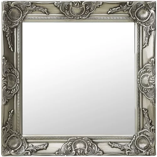  Zidno ogledalo u baroknom stilu 50 x 50 cm srebrno