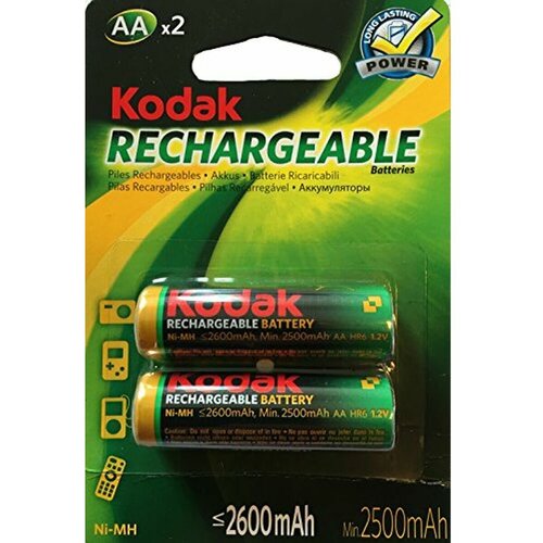  Polnjive Baterije LR6 Kodak NI-MH 2600 mAh (2 pcs) Slike