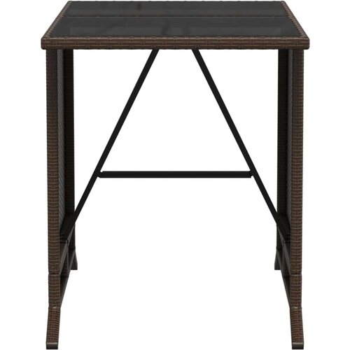 vidaXL 3-dijelni bistro set s jastucima smeđi od poliratana Cene