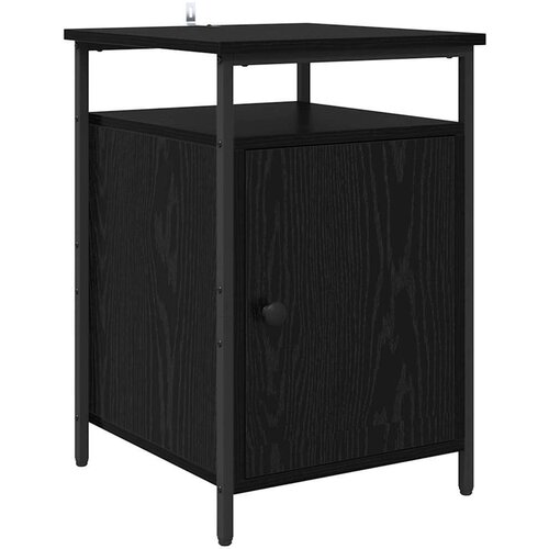 VidaXL Noćni ormar Crni hrast 40 x 42 x 60cm Konstruirano drvo Slike