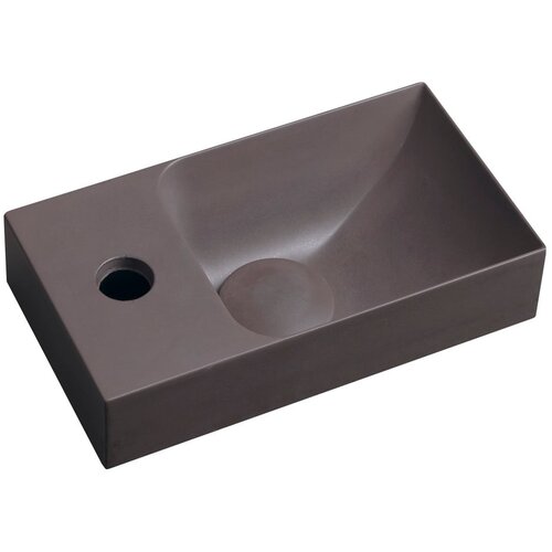 Sapho Temno rjav betonski umivalnik za WC 31x17 cm Piccolino – Cene