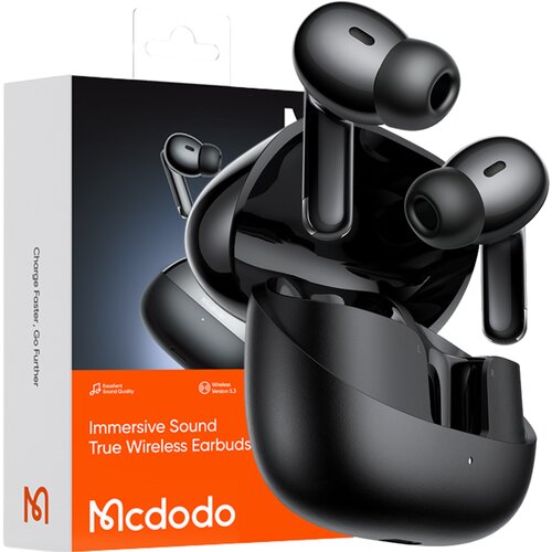 McDodo BREZŽIČNE BLUETOOTH SLU&amp;Scaron;ALKE Z MIKROFONOM, ČRNO ETUI, (5000334441) Slike
