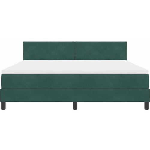  LED Box Spring Krevet Tamnozelena 180 x 200 cm Bar&amp;scaron;un Slike