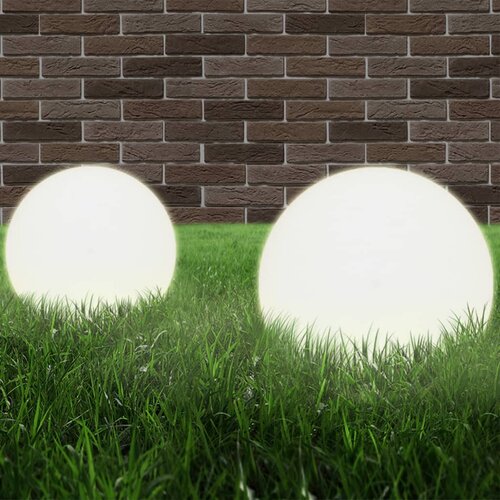 VidaXL LED kuglasta svjetiljka 2 kom 20 cm PMMA Slike