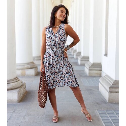 UR/CEO Navy floral dress Savoia Cijene