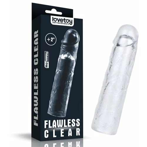 Lovetoy 2021 Flawless Clear Penis Sleeve Add 2" Clear