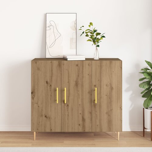 vidaXL Sideboard Artisan Oak 90x34x80 cm Enginirani drvo Cene