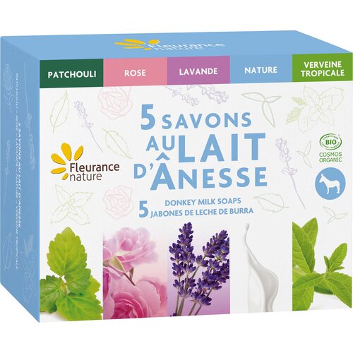 Fleurance Nature Set of 5 Donkey Milk Soaps - 500 g Cijene