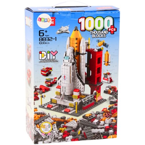  Građevne kocke za izradu svemirske postaje 6u1 - 1000 komada Slike